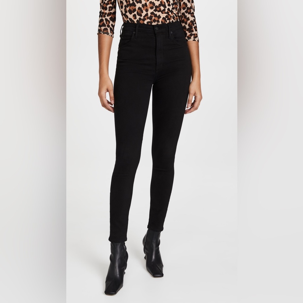 Citizens Of Humanity Chrissy high rise skinny jeans - black